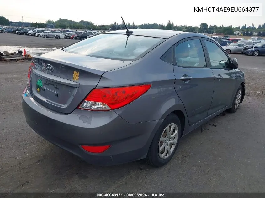 KMHCT4AE9EU664377 2014 Hyundai Accent Gls