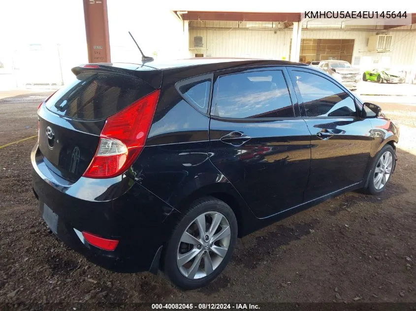 2014 Hyundai Accent Se VIN: KMHCU5AE4EU145644 Lot: 40082045