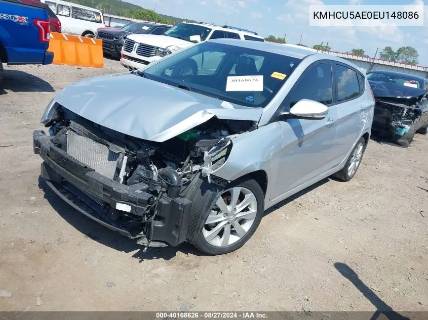 KMHCU5AE0EU148086 2014 Hyundai Accent Se