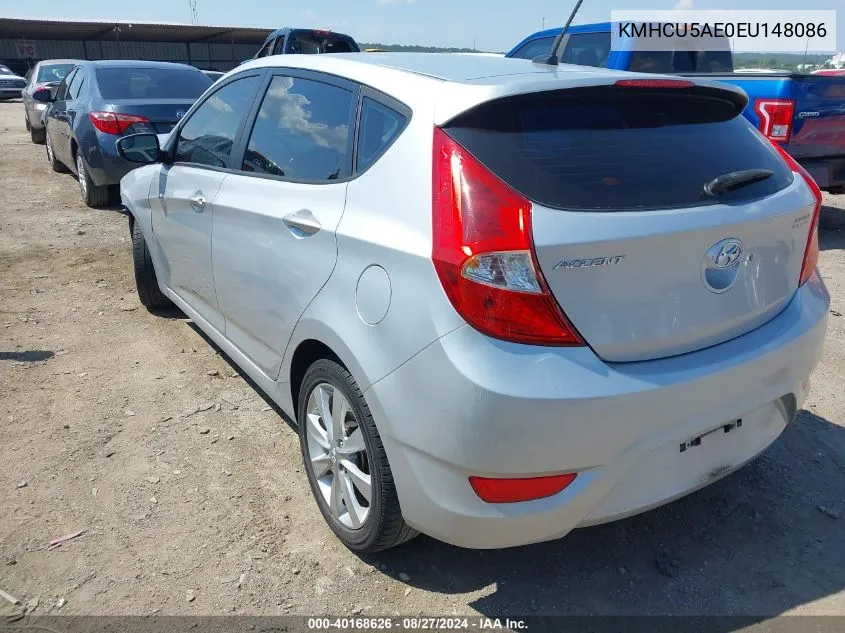 KMHCU5AE0EU148086 2014 Hyundai Accent Se