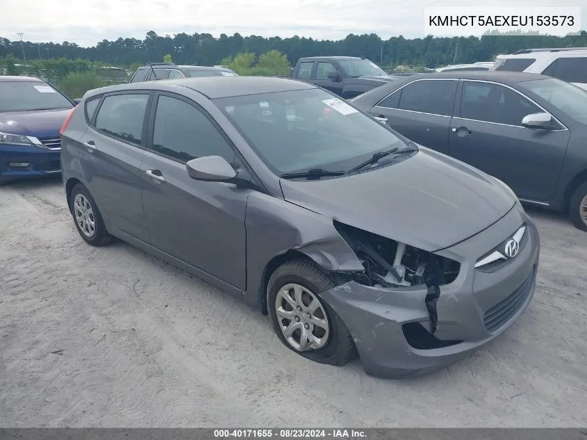 KMHCT5AEXEU153573 2014 Hyundai Accent Gs