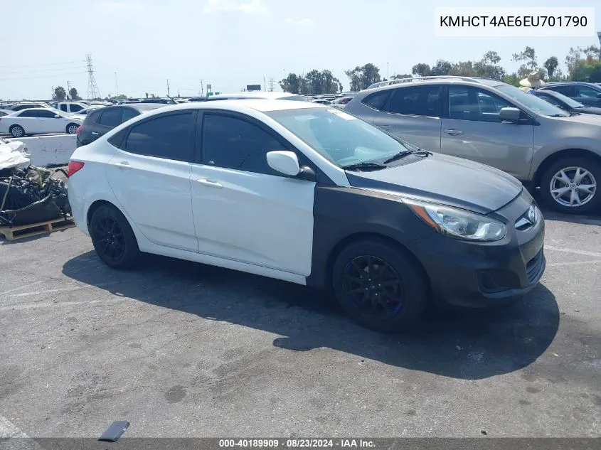 KMHCT4AE6EU701790 2014 Hyundai Accent Gls