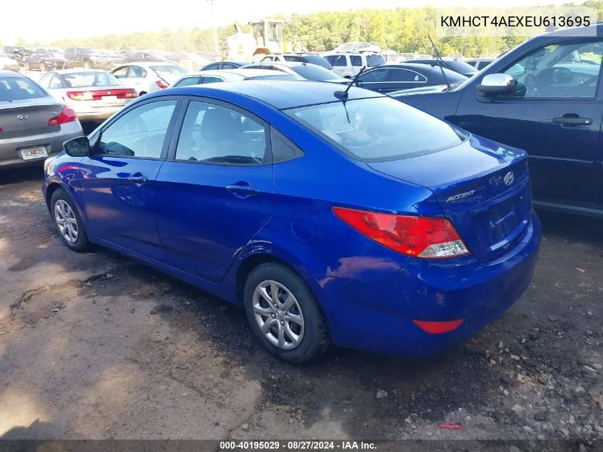 KMHCT4AEXEU613695 2014 Hyundai Accent Gls