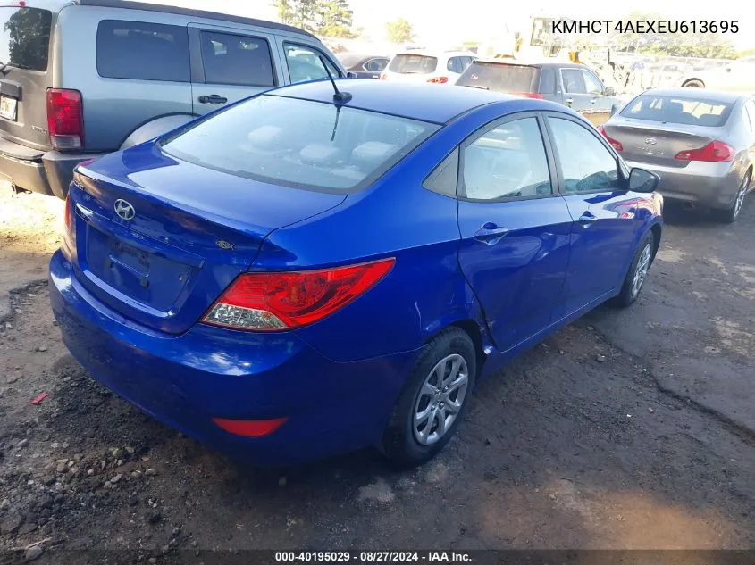 KMHCT4AEXEU613695 2014 Hyundai Accent Gls