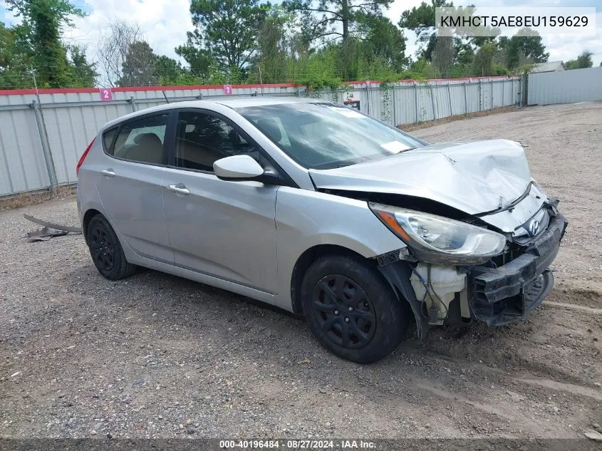 2014 Hyundai Accent Gs VIN: KMHCT5AE8EU159629 Lot: 40196484