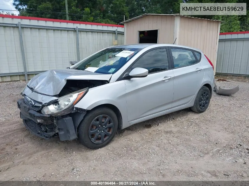 2014 Hyundai Accent Gs VIN: KMHCT5AE8EU159629 Lot: 40196484