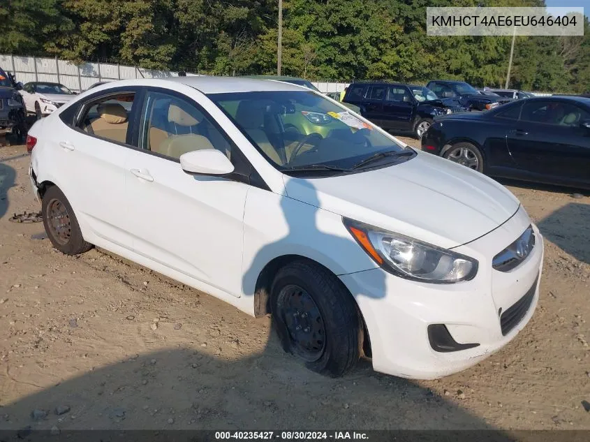 KMHCT4AE6EU646404 2014 Hyundai Accent Gls