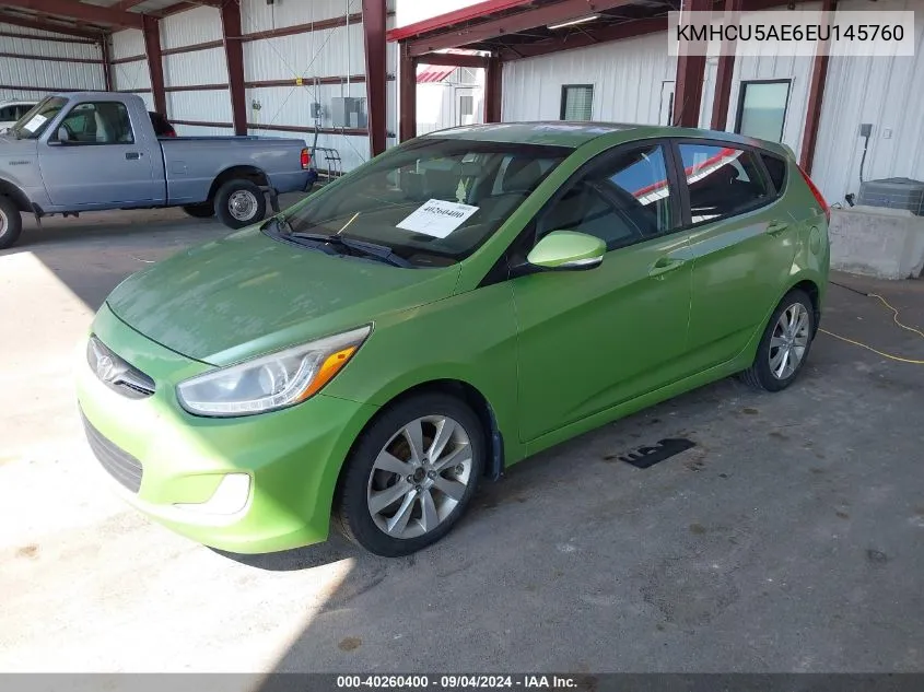 KMHCU5AE6EU145760 2014 Hyundai Accent Se