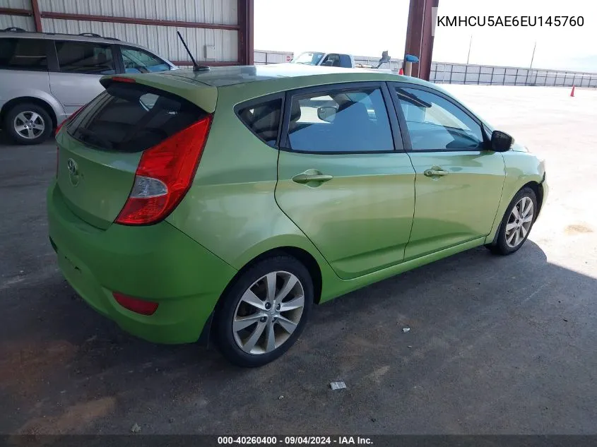 KMHCU5AE6EU145760 2014 Hyundai Accent Se