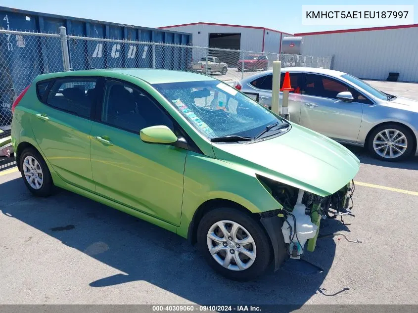 KMHCT5AE1EU187997 2014 Hyundai Accent Gs