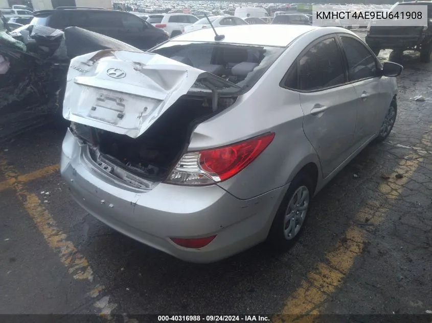 2014 Hyundai Accent Gls VIN: KMHCT4AE9EU641908 Lot: 40316988