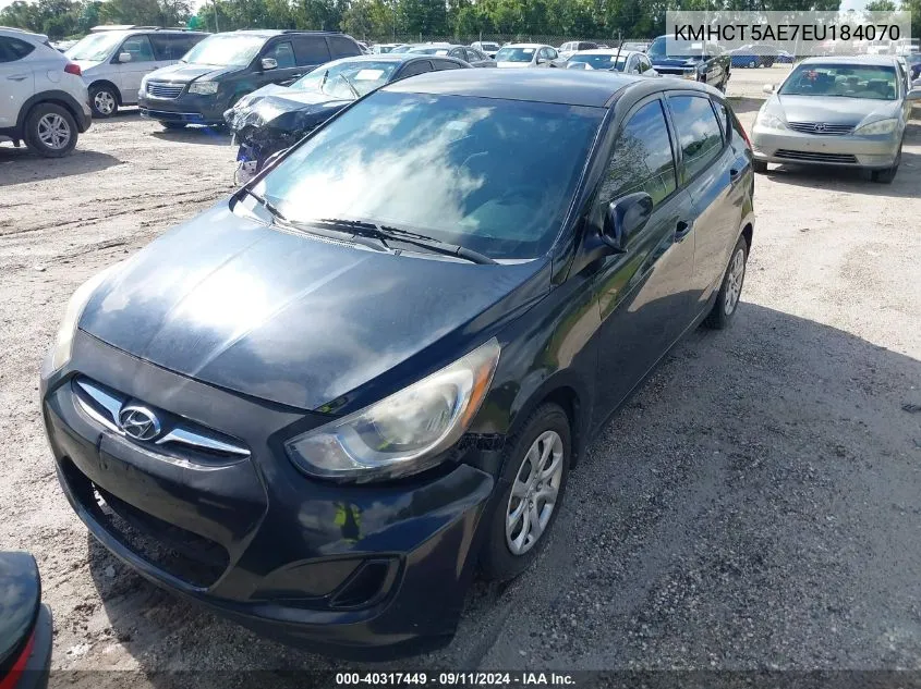 KMHCT5AE7EU184070 2014 Hyundai Accent Gs