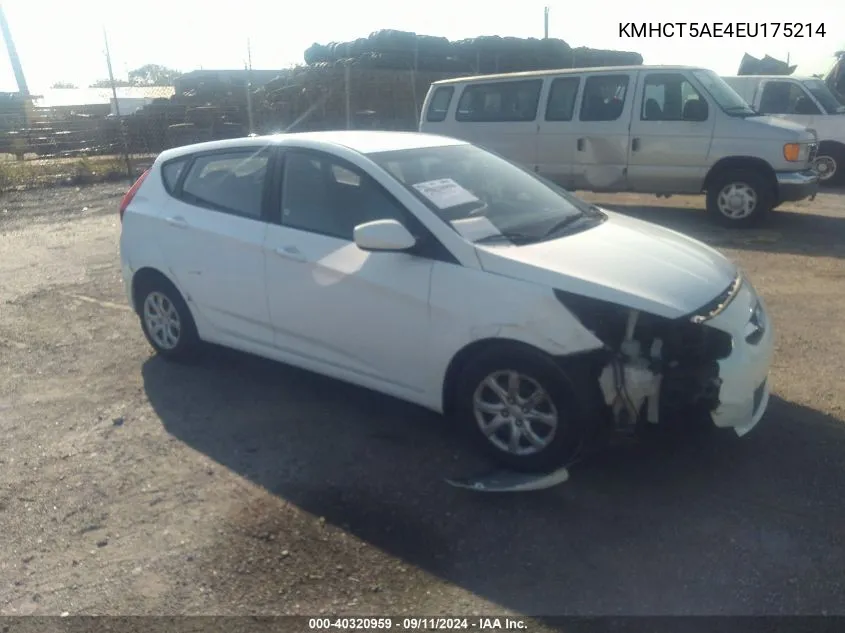 KMHCT5AE4EU175214 2014 Hyundai Accent Gs