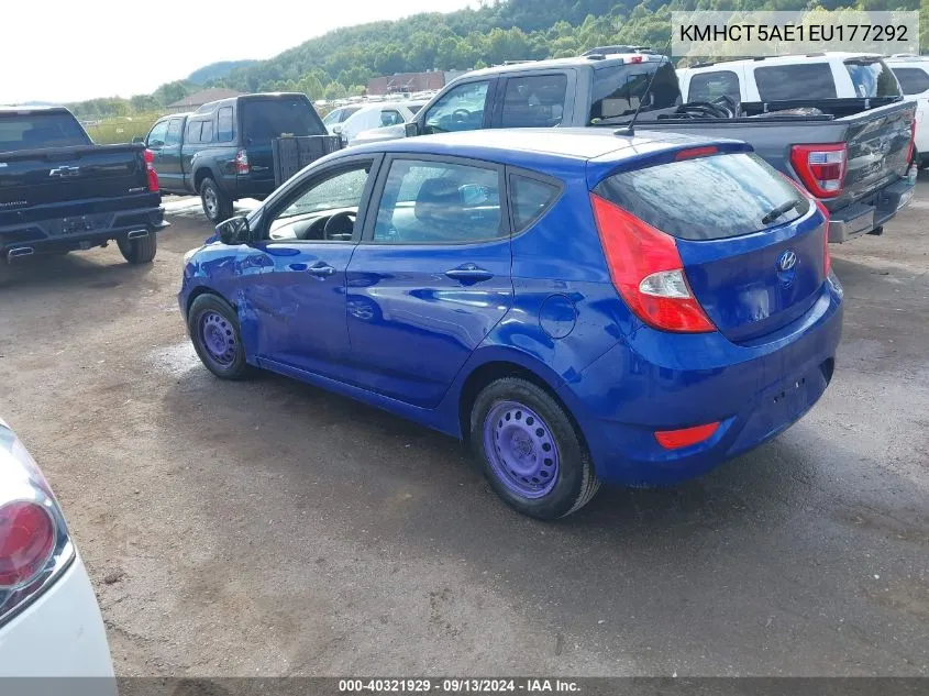 KMHCT5AE1EU177292 2014 Hyundai Accent Gs