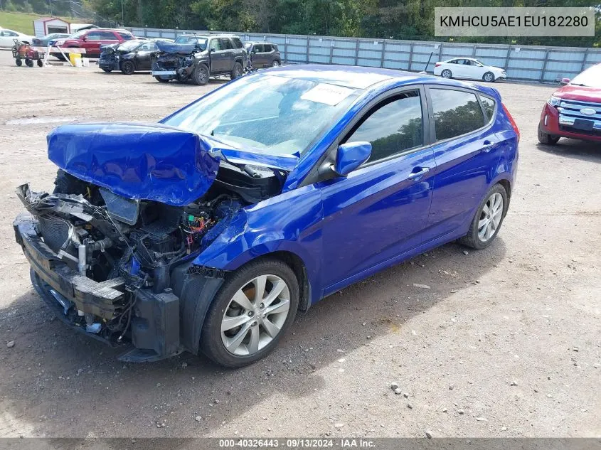 2014 Hyundai Accent Se VIN: KMHCU5AE1EU182280 Lot: 40326443