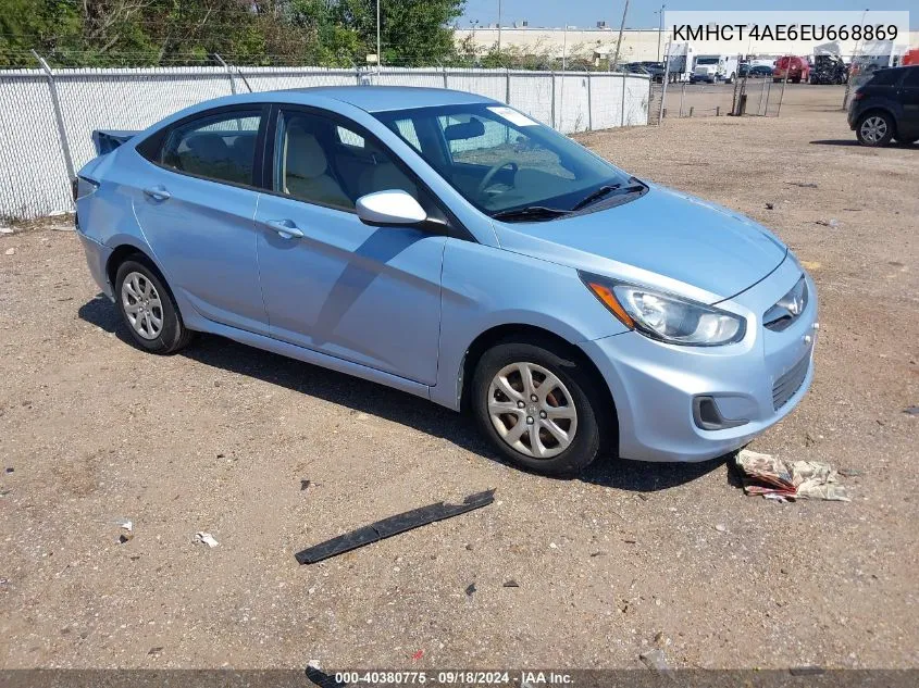 KMHCT4AE6EU668869 2014 Hyundai Accent Gls