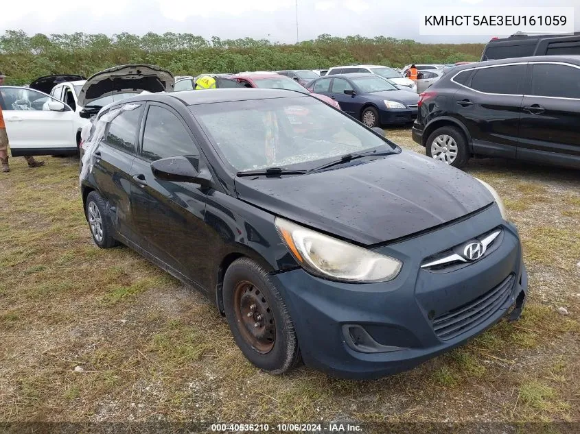 2014 Hyundai Accent Gls/Gs VIN: KMHCT5AE3EU161059 Lot: 40536210