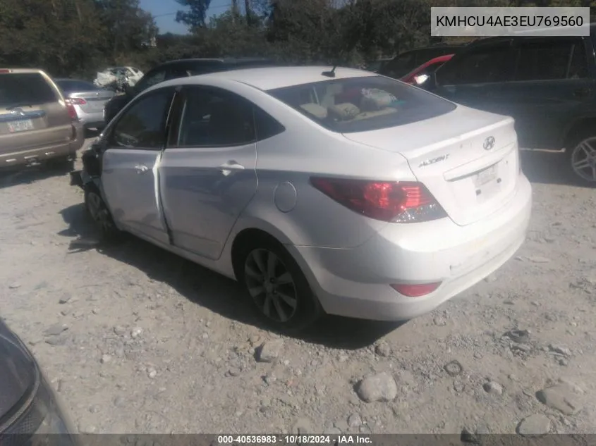 KMHCU4AE3EU769560 2014 Hyundai Accent Gls