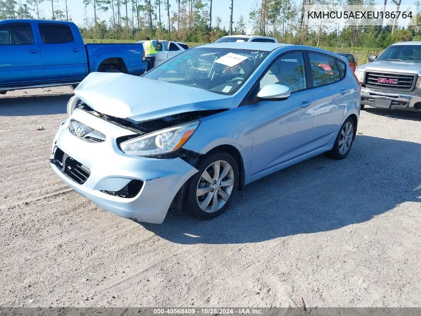 KMHCU5AEXEU186764 2014 Hyundai Accent Se