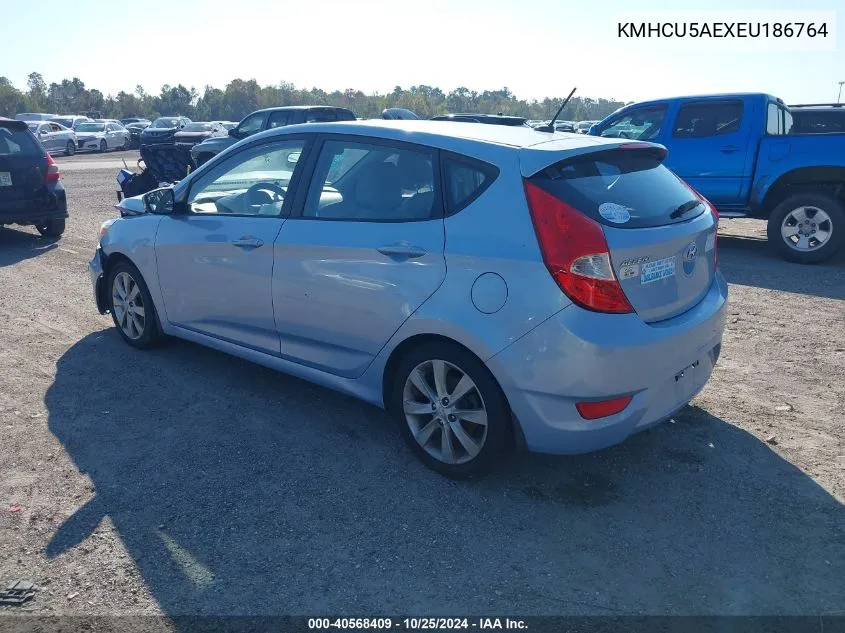 KMHCU5AEXEU186764 2014 Hyundai Accent Se