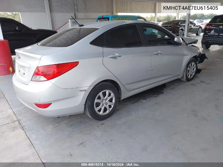 2014 Hyundai Accent Gls VIN: KMHCT4AE7EU615405 Lot: 40615315