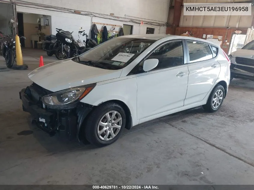 KMHCT5AE3EU196958 2014 Hyundai Accent Gs