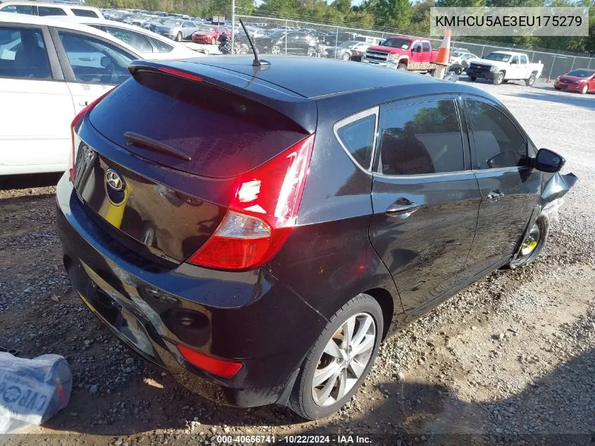 2014 Hyundai Accent Se VIN: KMHCU5AE3EU175279 Lot: 40656741