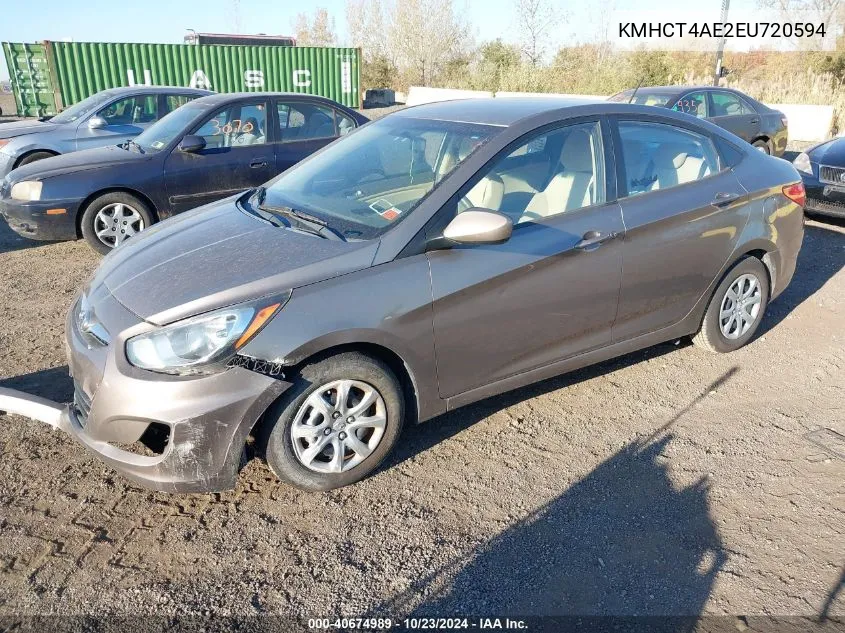 KMHCT4AE2EU720594 2014 Hyundai Accent Gls