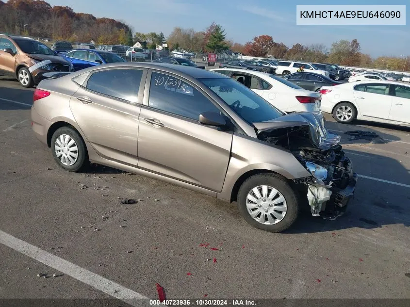 KMHCT4AE9EU646090 2014 Hyundai Accent Gls