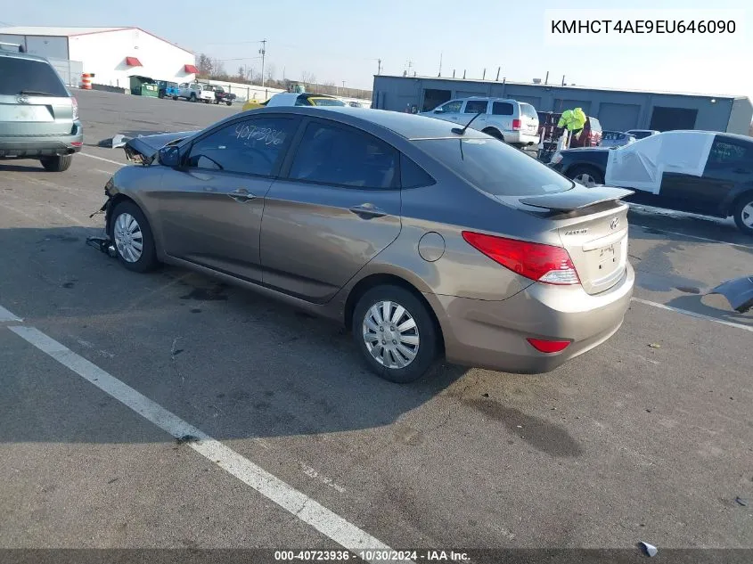 2014 Hyundai Accent Gls VIN: KMHCT4AE9EU646090 Lot: 40723936