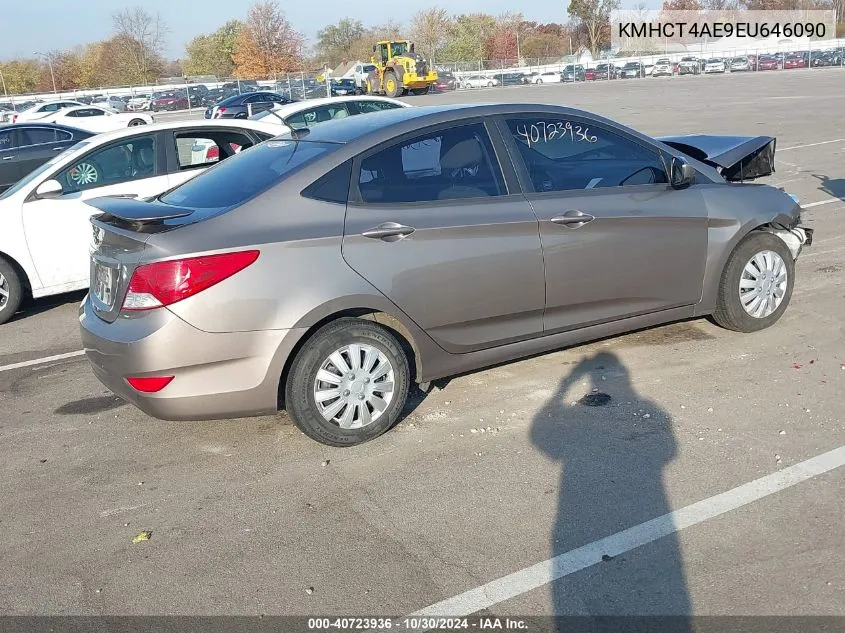 KMHCT4AE9EU646090 2014 Hyundai Accent Gls