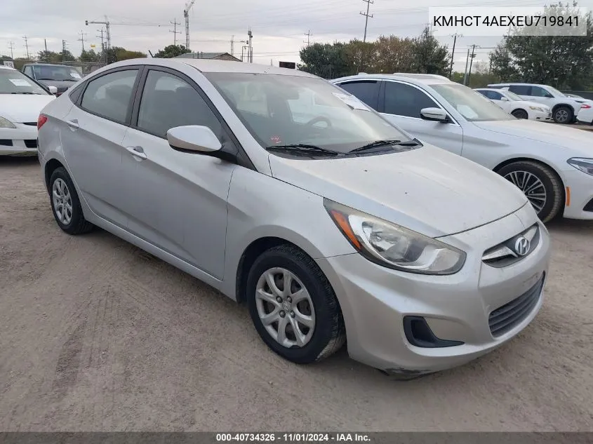 2014 Hyundai Accent Gls VIN: KMHCT4AEXEU719841 Lot: 40734326