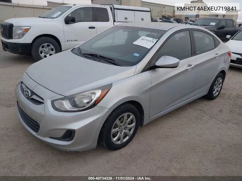 2014 Hyundai Accent Gls VIN: KMHCT4AEXEU719841 Lot: 40734326