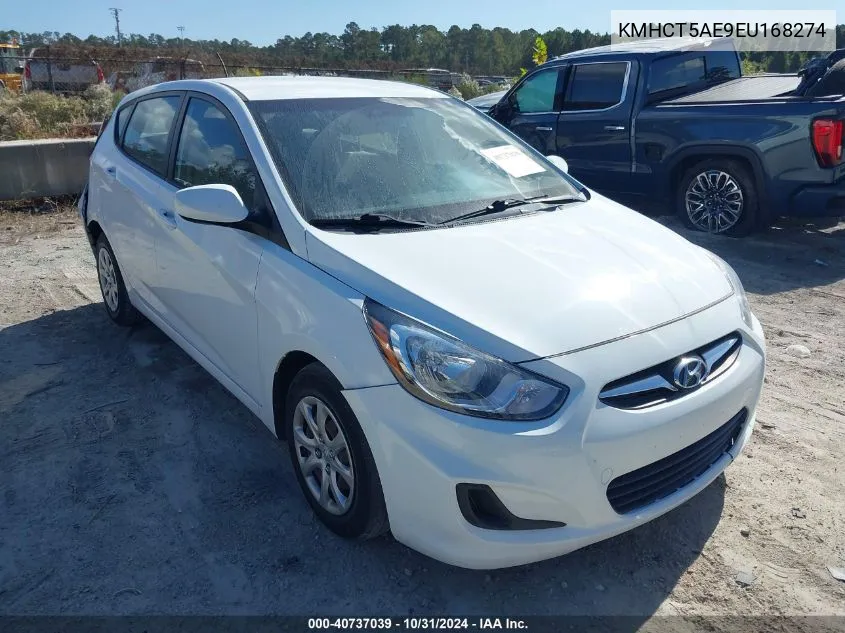 2014 Hyundai Accent Gs VIN: KMHCT5AE9EU168274 Lot: 40737039