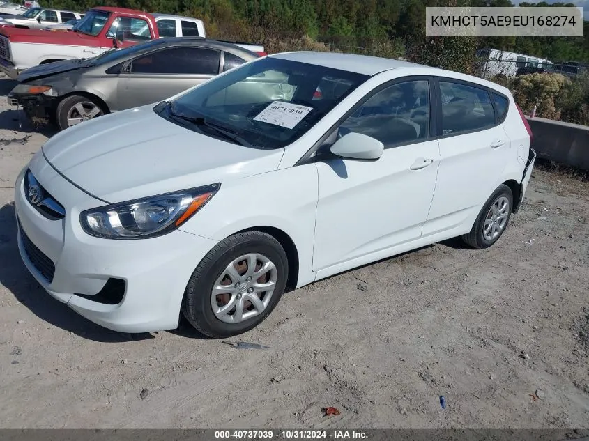 2014 Hyundai Accent Gs VIN: KMHCT5AE9EU168274 Lot: 40737039