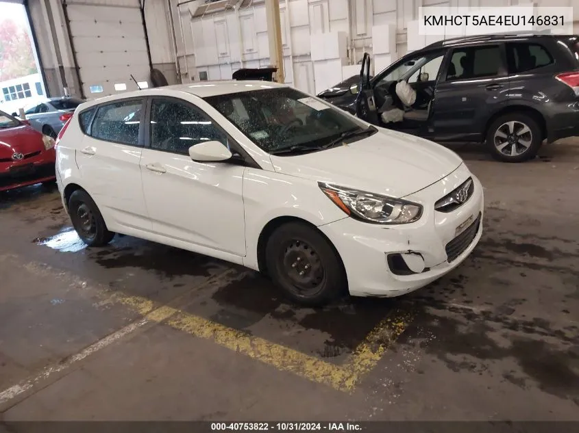 2014 Hyundai Accent Gs VIN: KMHCT5AE4EU146831 Lot: 40753822