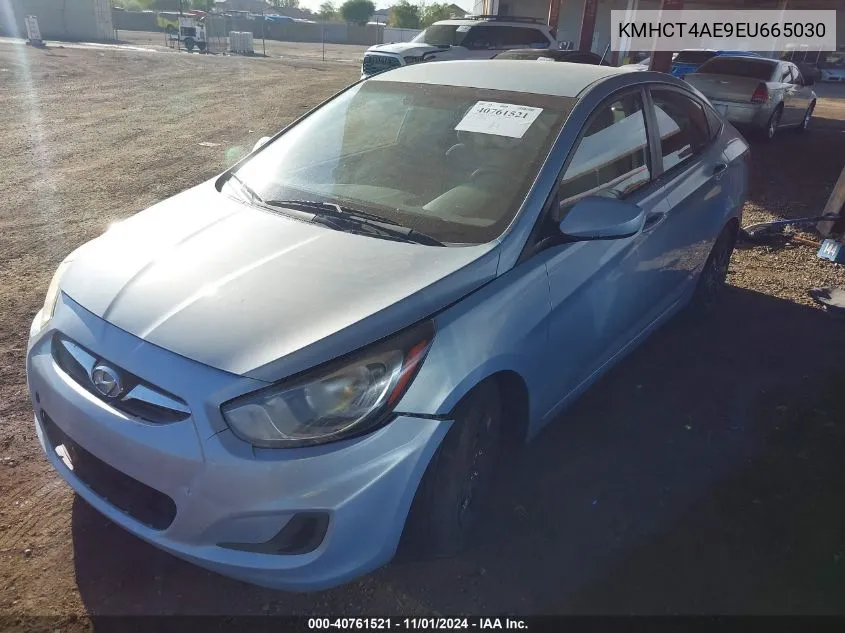 2014 Hyundai Accent Gls VIN: KMHCT4AE9EU665030 Lot: 40761521