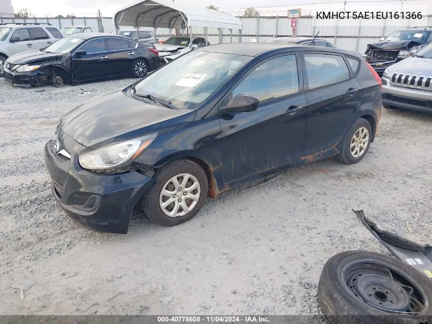 2014 Hyundai Accent Gs VIN: KMHCT5AE1EU161366 Lot: 40775605