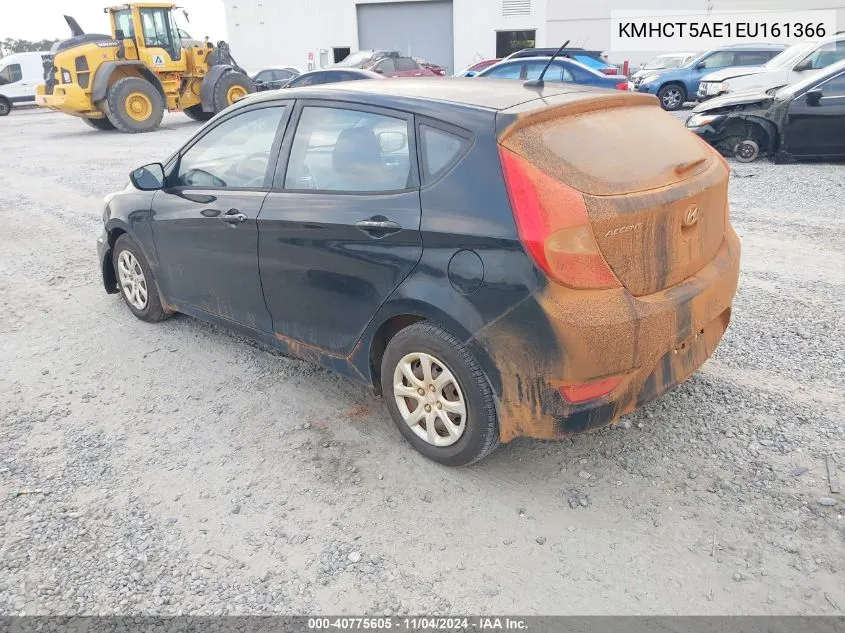 2014 Hyundai Accent Gs VIN: KMHCT5AE1EU161366 Lot: 40775605