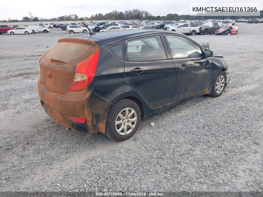 2014 Hyundai Accent Gs VIN: KMHCT5AE1EU161366 Lot: 40775605