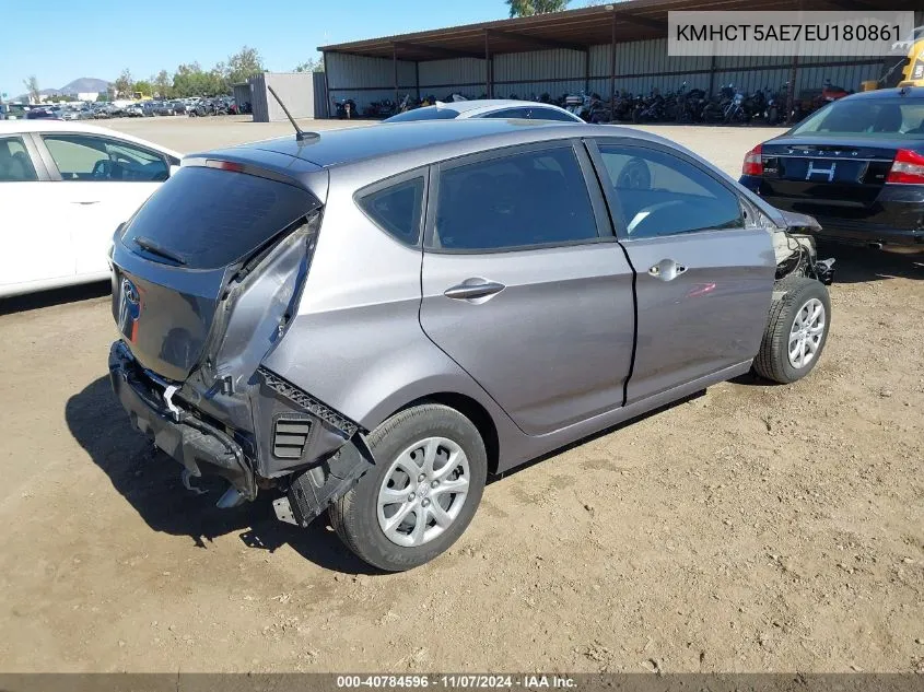 2014 Hyundai Accent Gs VIN: KMHCT5AE7EU180861 Lot: 40784596