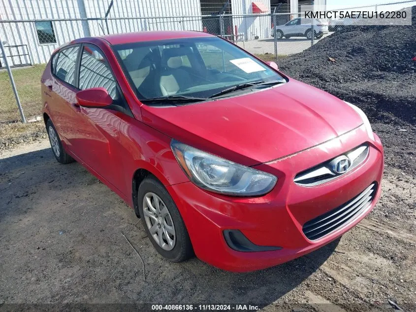 2014 Hyundai Accent Gs VIN: KMHCT5AE7EU162280 Lot: 40866136