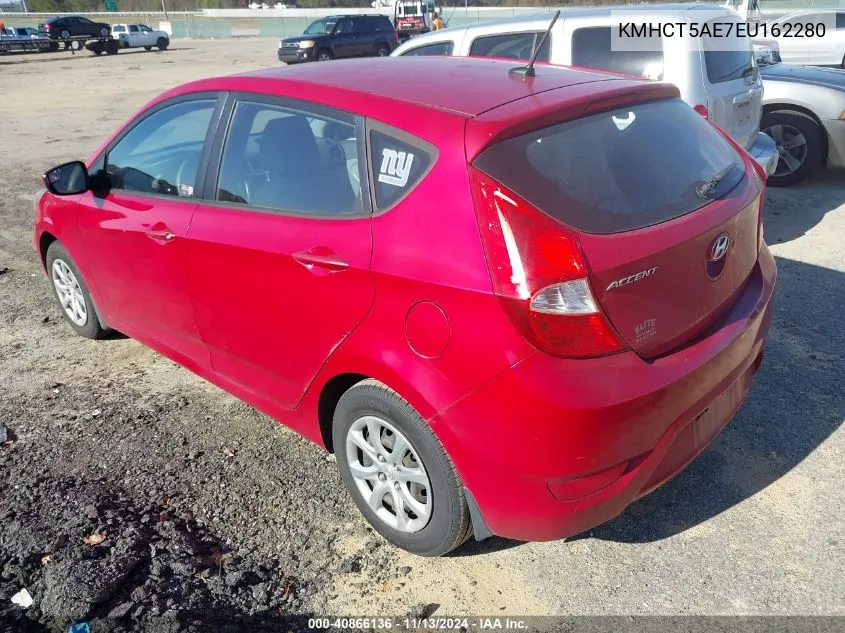 2014 Hyundai Accent Gs VIN: KMHCT5AE7EU162280 Lot: 40866136