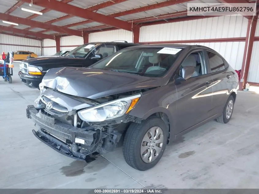 2015 Hyundai Accent Gls VIN: KMHCT4AE9FU862796 Lot: 39002691