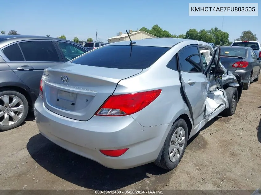 KMHCT4AE7FU803505 2015 Hyundai Accent Gls