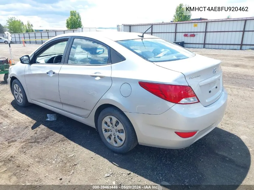 2015 Hyundai Accent Gls VIN: KMHCT4AE8FU920462 Lot: 39463446