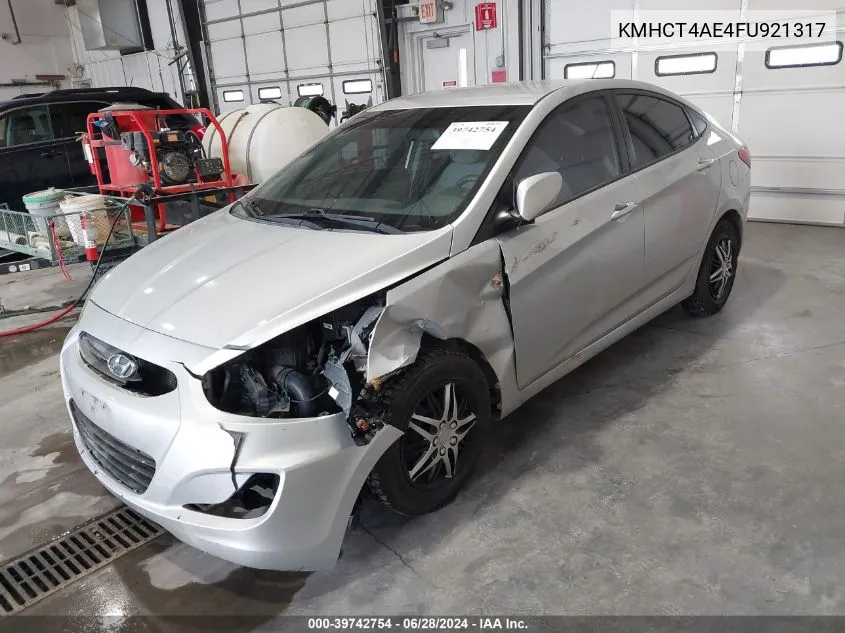 KMHCT4AE4FU921317 2015 Hyundai Accent Gls