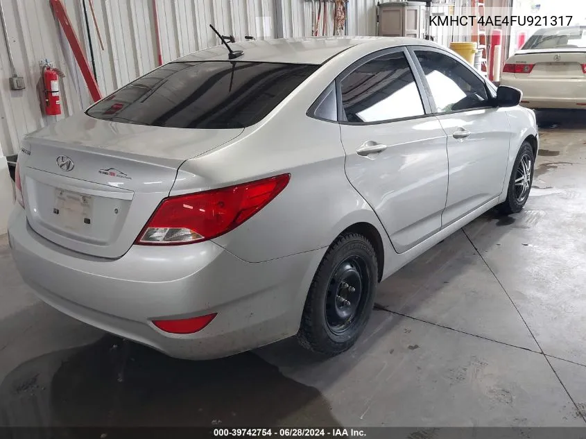 KMHCT4AE4FU921317 2015 Hyundai Accent Gls