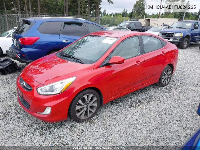 KMHCU4AE1FU824265 2015 Hyundai Accent Gls