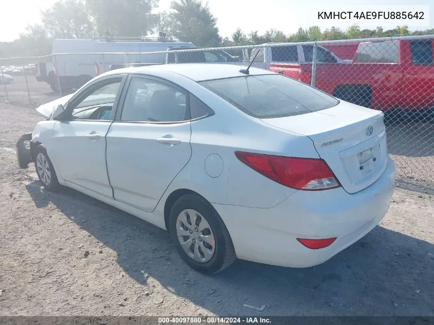 2015 Hyundai Accent Gls VIN: KMHCT4AE9FU885642 Lot: 40097880